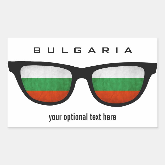 Bulgarian Shades custom stickers (Front)