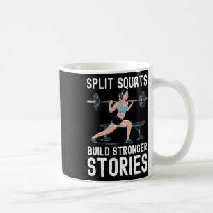 Bulgarian Squat Exercise Bodybuilding Fitness Work Coffee Mug