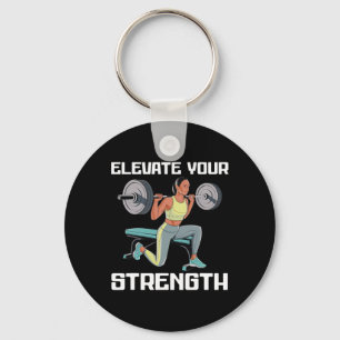 Bulgarian Squat Exercise Bodybuilding Fitness Work Key Ring