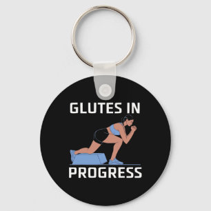 Bulgarian Squat Exercise Bodybuilding Fitness Work Key Ring
