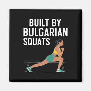 Bulgarian Squat Exercise Bodybuilding Fitness Work Magnet