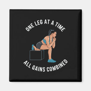 Bulgarian Squat Exercise Bodybuilding Fitness Work Magnet