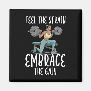 Bulgarian Squat Exercise Bodybuilding Fitness Work Magnet