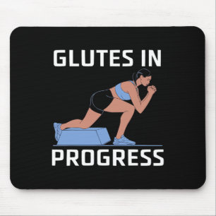 Bulgarian Squat Exercise Bodybuilding Fitness Work Mouse Pad