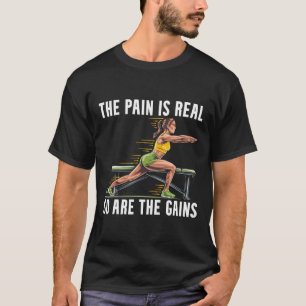 Bulgarian Squat Exercise Bodybuilding Fitness Work T-Shirt