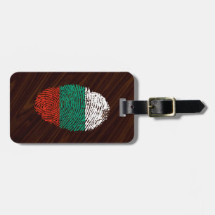 Bulgarian touch fingerprint flag luggage tag