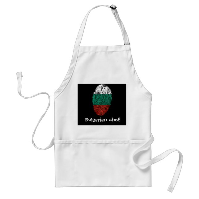 Bulgarian touch fingerprint flag standard apron (Front)