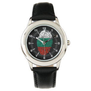 Bulgarian touch fingerprint flag watch