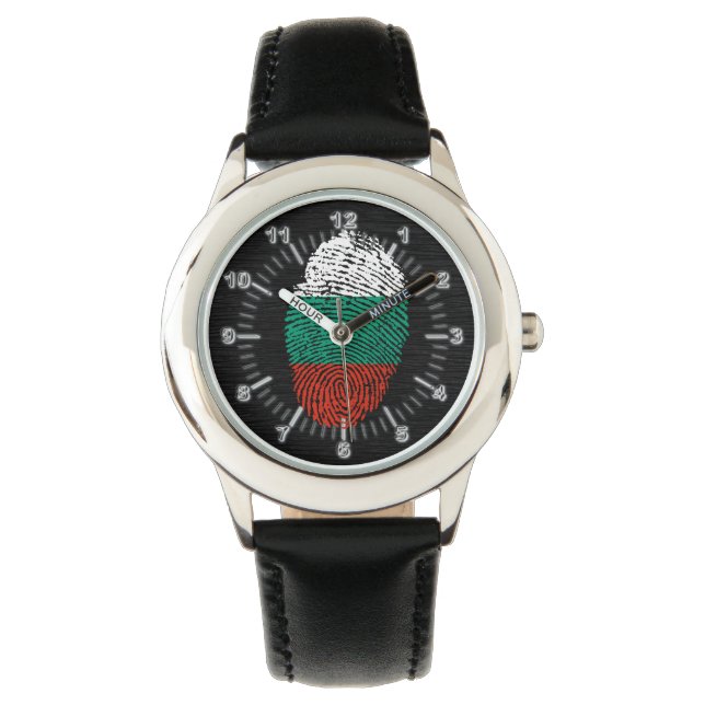 Bulgarian touch fingerprint flag watch (Front)