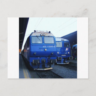 Bulgarian Train. Postcard