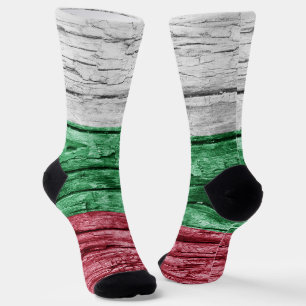 Bulgarian wooden flag socks