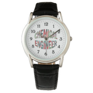 Bulging Chemical Engineer Text Watch