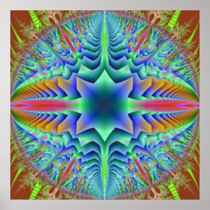 Bulging Mandala Poster