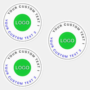 Bulk 30 Waterproof Stickers Modern Business Logo