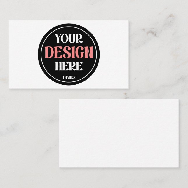 Bulk Custom Business Logo Corporate Event Card (Front/Back)