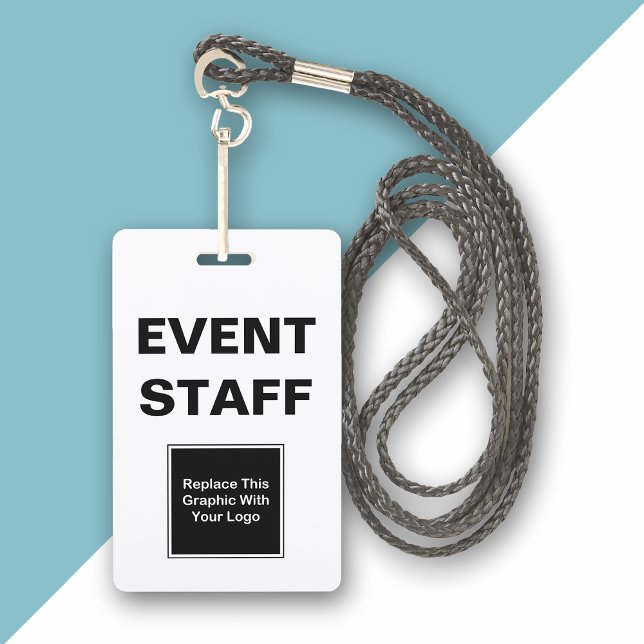 Bulk Event Staff ID Two Side Design Badge (Creator Uploaded)