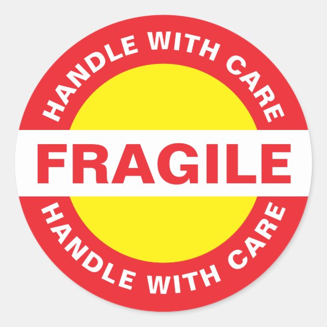 Bulk Fragile Stickers (Handle with Care) (Front)