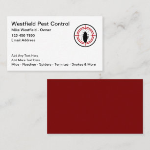 Bulk Pest Control Business Card Template New