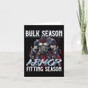 Bulk Season Armour Fitting Season Gym Meme  Card