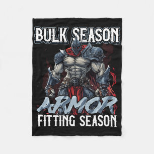 Bulk Season Armour Fitting Season Gym Meme Fleece Blanket