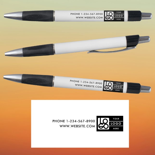 Bulk Simple Business Logo Custom Text Black White (Bulk Simple Business Logo Custom Text Black White Pen)