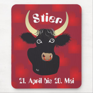 Bull 21 April to 20. May mouse pad
