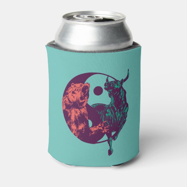 Bull and Bear - Stock Market Can Cooler (Can Back)