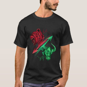Bull And Bear Stock Market Trader Stocks Investor T-Shirt