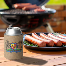 Bull and Boar Rampant BBQ Coat of Arms