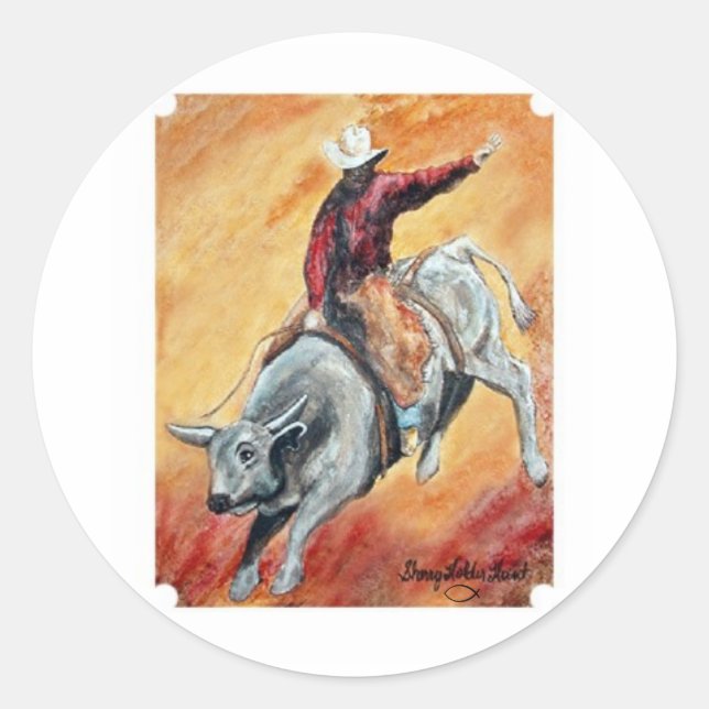 Bull and Rider Sticker (Front)