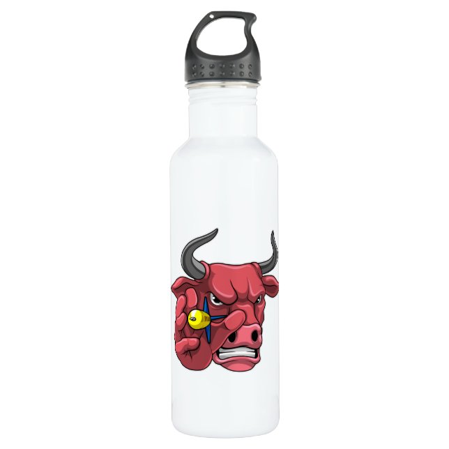 Bull at Darts with Dart 710 Ml Water Bottle (Front)