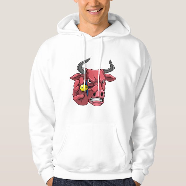 Bull at Darts with Dart Hoodie (Front)