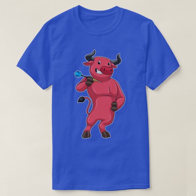 Bull at Darts with Dart T-Shirt (Design Front)