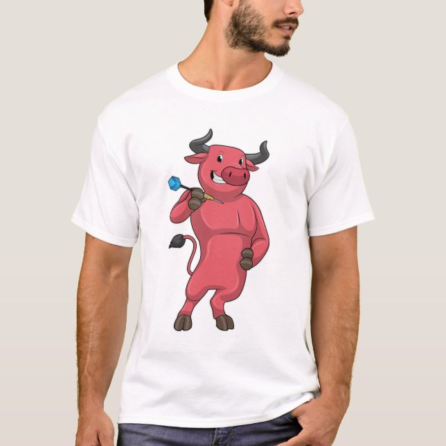 Bull at Darts with Dart T-Shirt (Front)