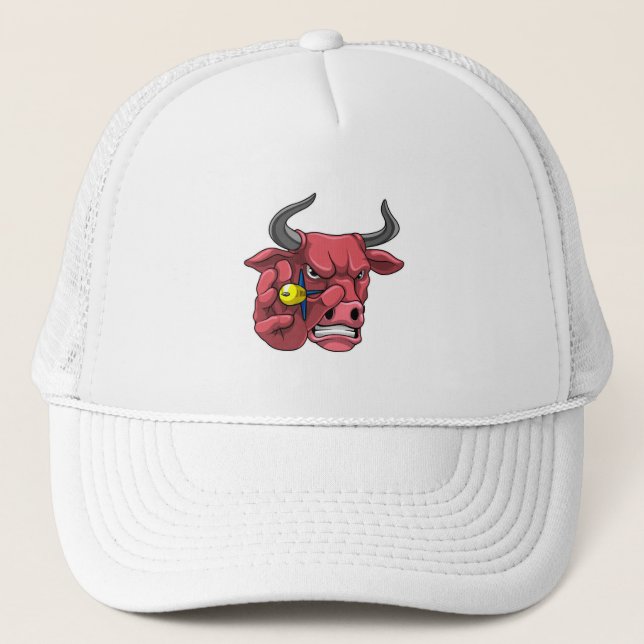 Bull at Darts with Dart Trucker Hat (Front)