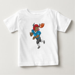 Bull at Football Sports Baby T-Shirt