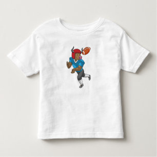 Bull at Football Sports Toddler T-Shirt