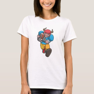 Bull at Sports with Football & Helmet T-Shirt