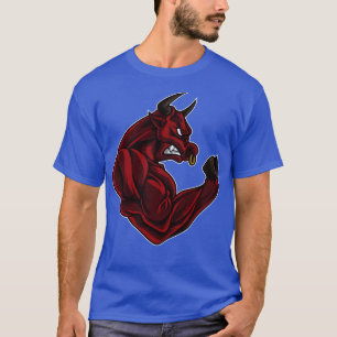 Bull At The Gym Training Fitness Muscles Power T-Shirt