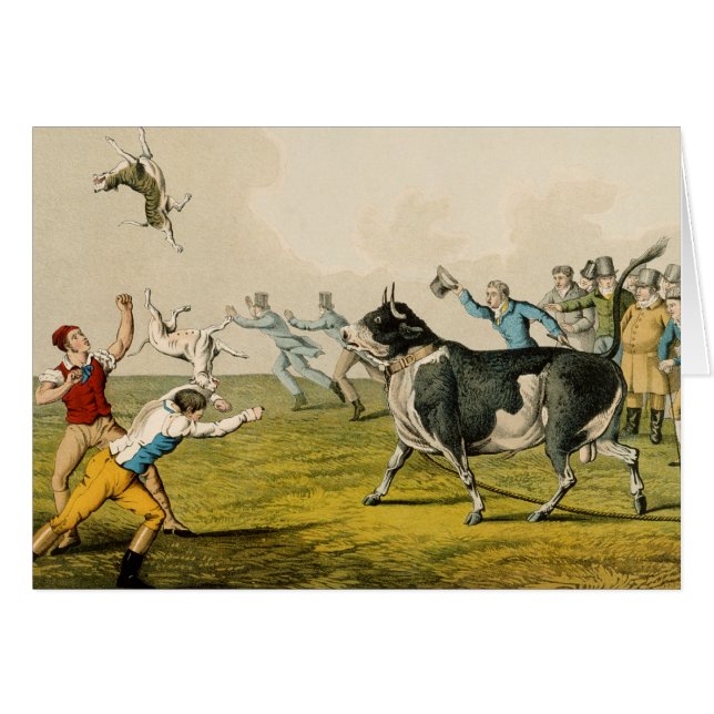 'Bull Baiting', pub. by Thomas McLean, 1820, (prin (Front Horizontal)