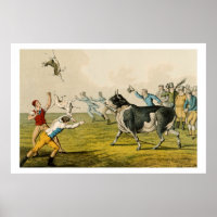 'Bull Baiting', pub. by Thomas McLean, 1820, (prin