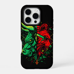 Bull Bear Duel Forces iPhone 16 Pro Case