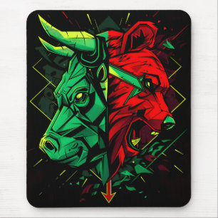 Bull Bear Duel Forces  Mouse Pad