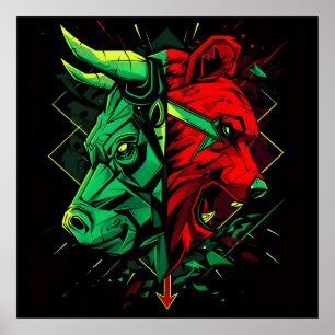 Bull Bear Duel Forces Poster