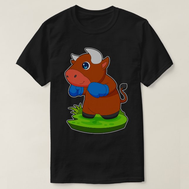 Bull Boxer Boxing gloves Boxing T-Shirt (Design Front)