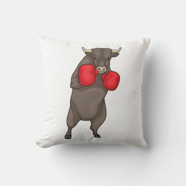 Bull Boxer Boxing gloves Cushion (Front)