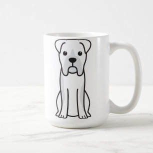 Bull Boxer Dog Cartoon Coffee Mug