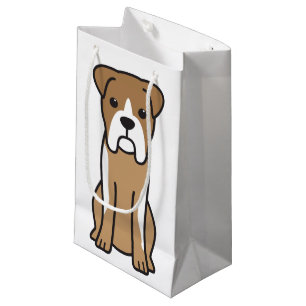 Bull Boxer Dog Cartoon Small Gift Bag