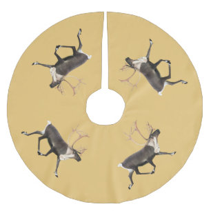 Bull Caribou Brushed Polyester Tree Skirt