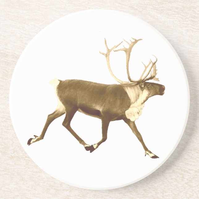 Bull Caribou Coaster (Front)